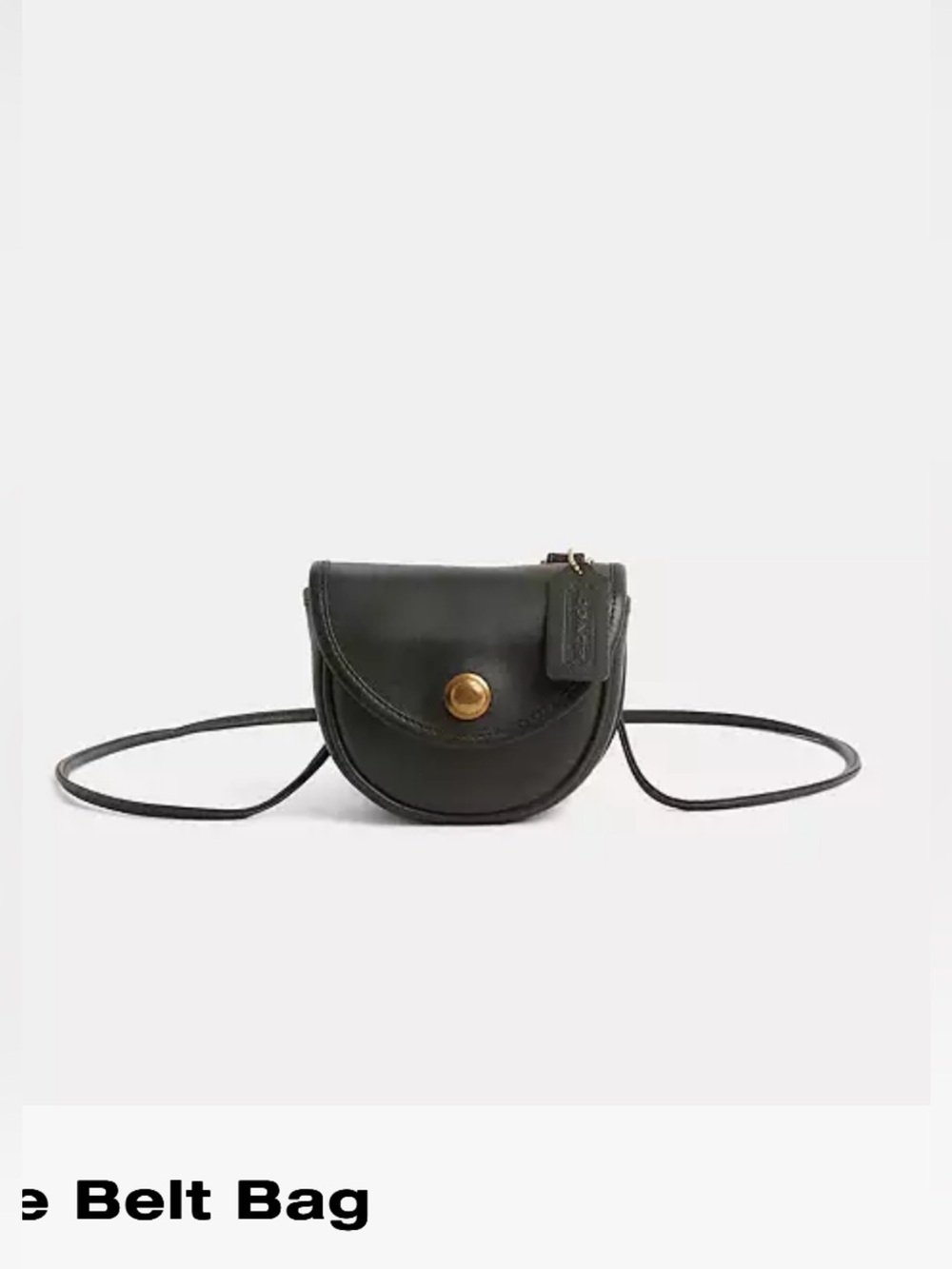 Coach Vintage Crossbody Convertible Mini Black Belt Bag 9826 Festival 90s